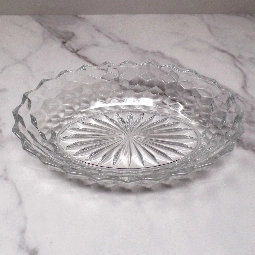 Vintage Fostoria American Clear (2056) Oval Vegetable Dish (836)